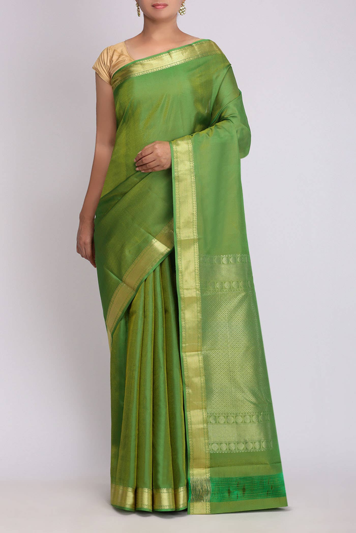 Green Kanchipuram Silk Saree