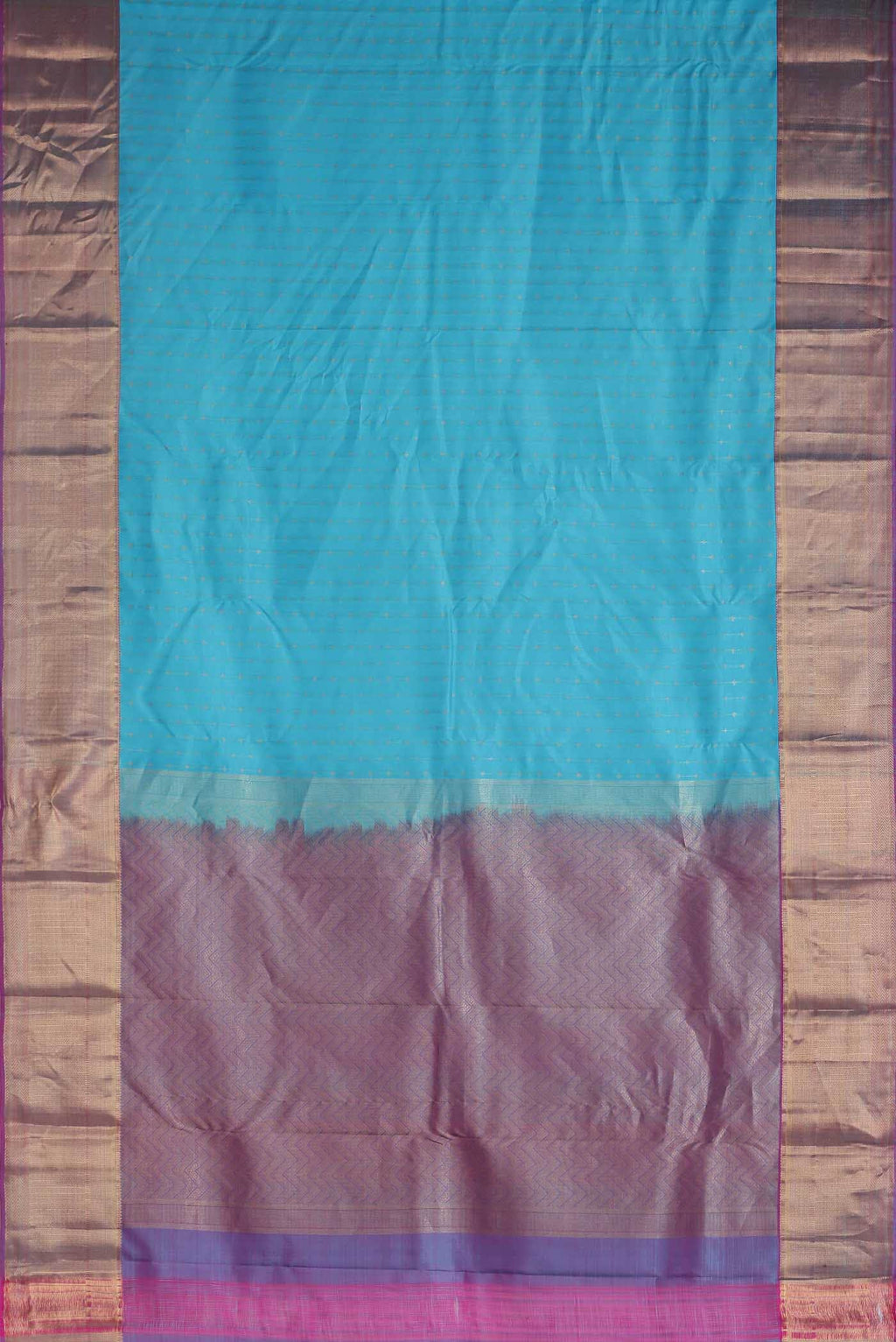 Blue Kanchipuram Silk Saree