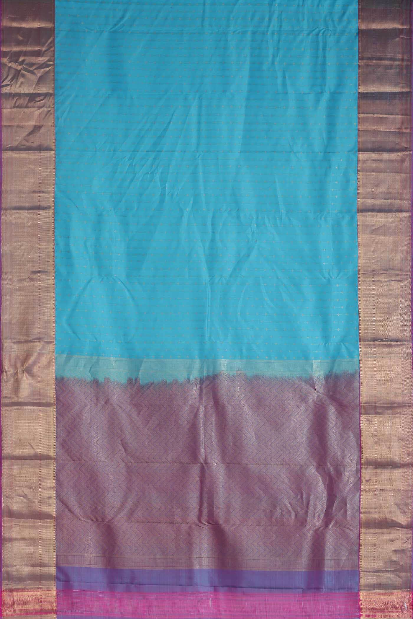 Blue Kanchipuram Silk Saree