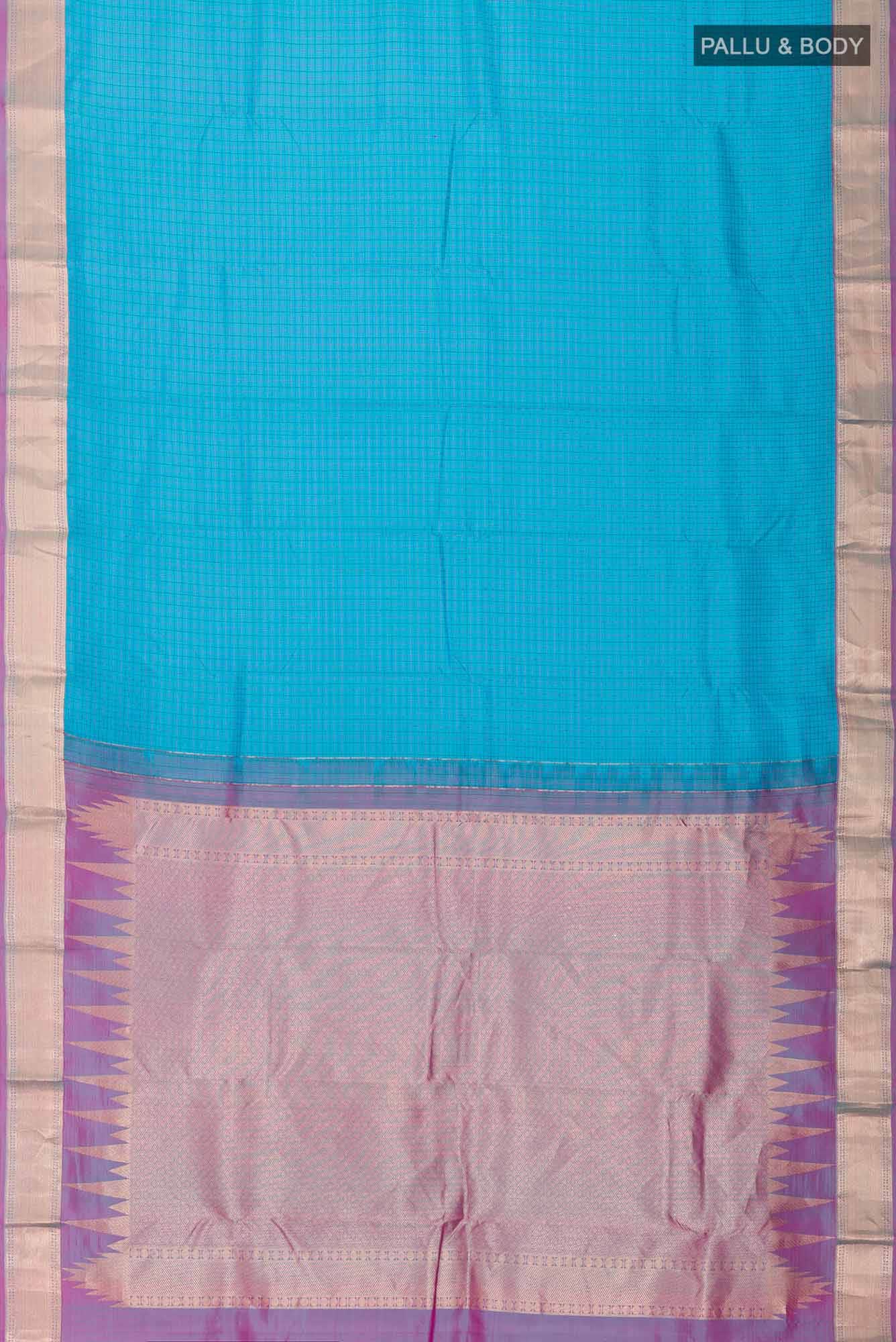 Blue Kanchipuram Silk Saree
