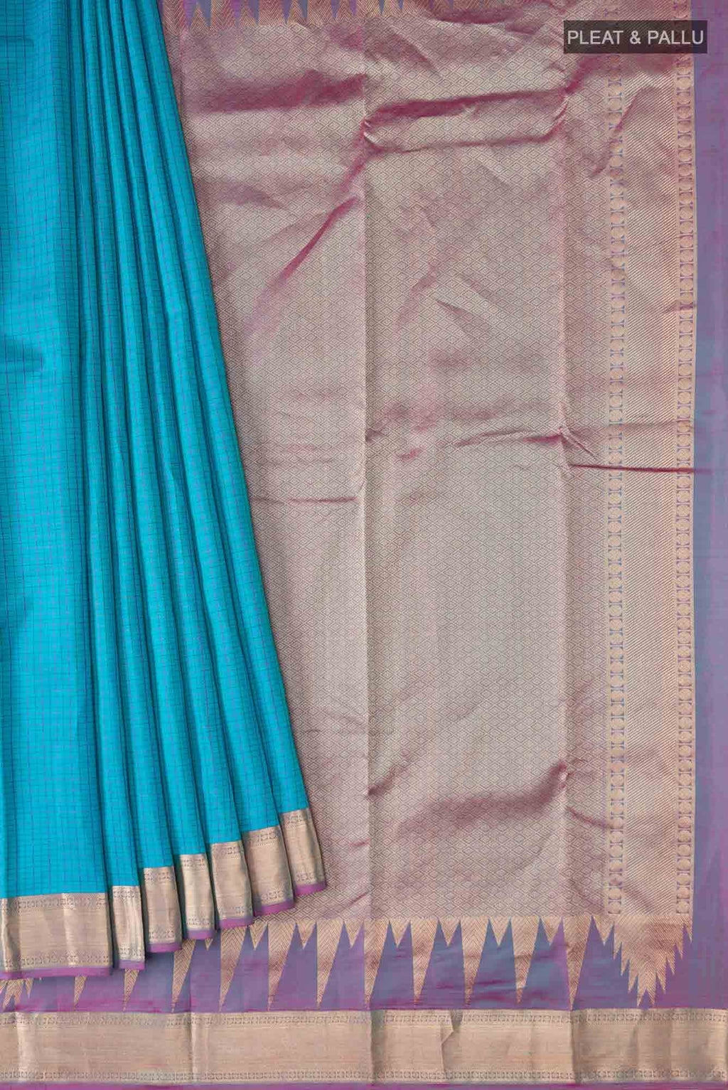 Blue Kanchipuram Silk Saree