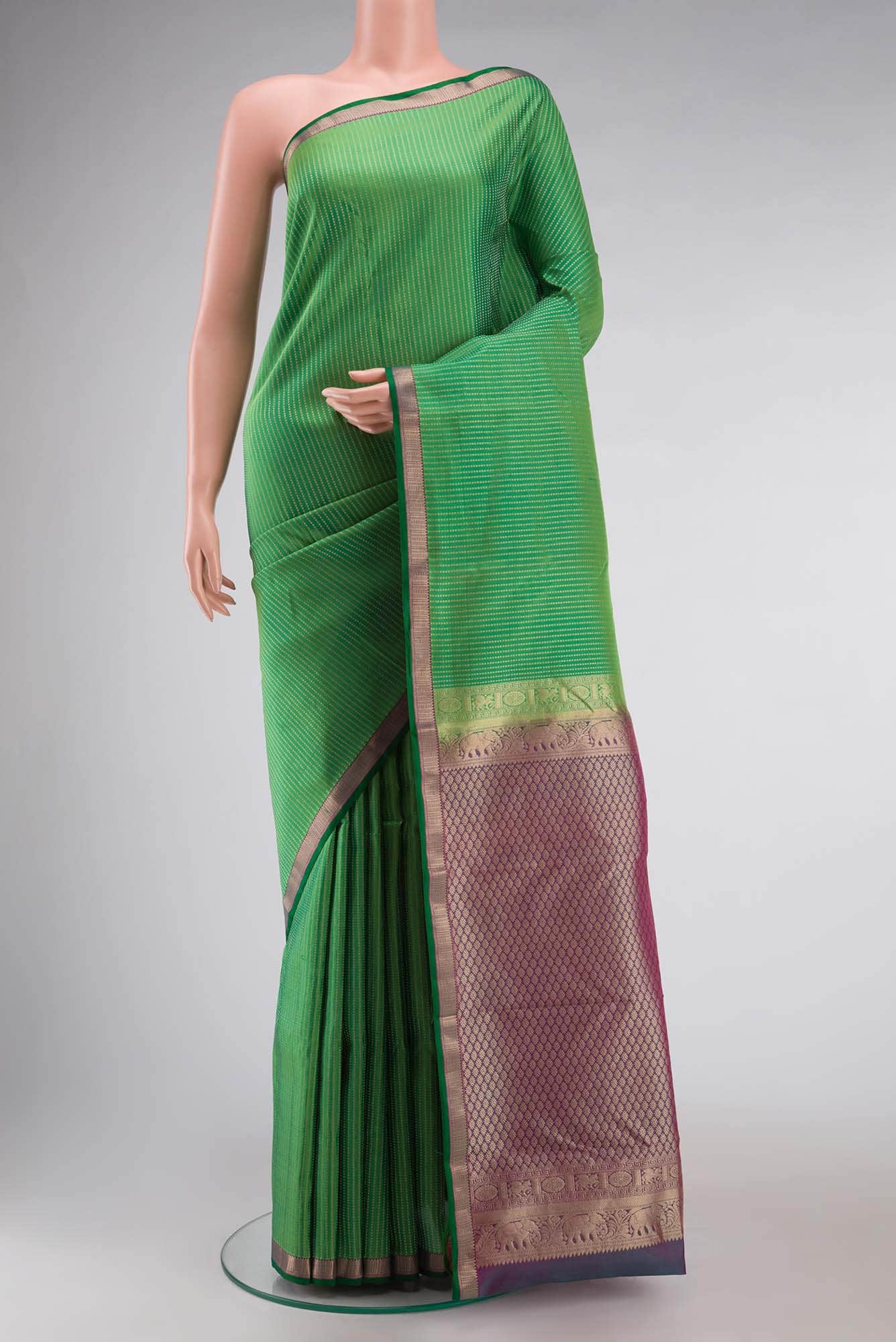 Green Kanchipuram Silk Saree