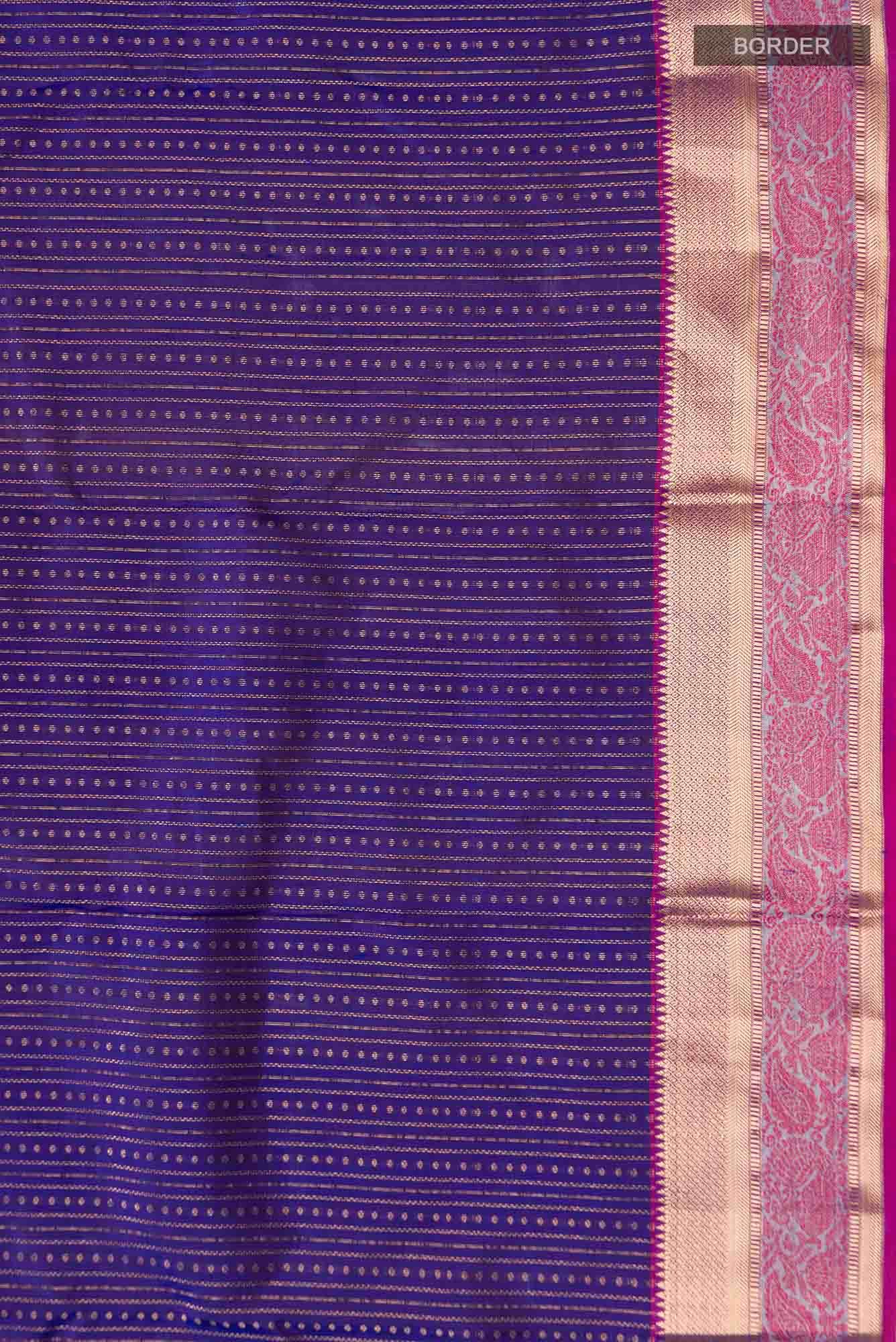 Blue Kanchipuram Silk Saree
