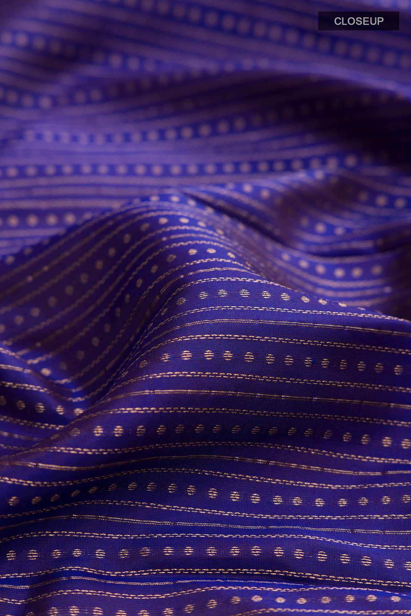 Blue Kanchipuram Silk Saree