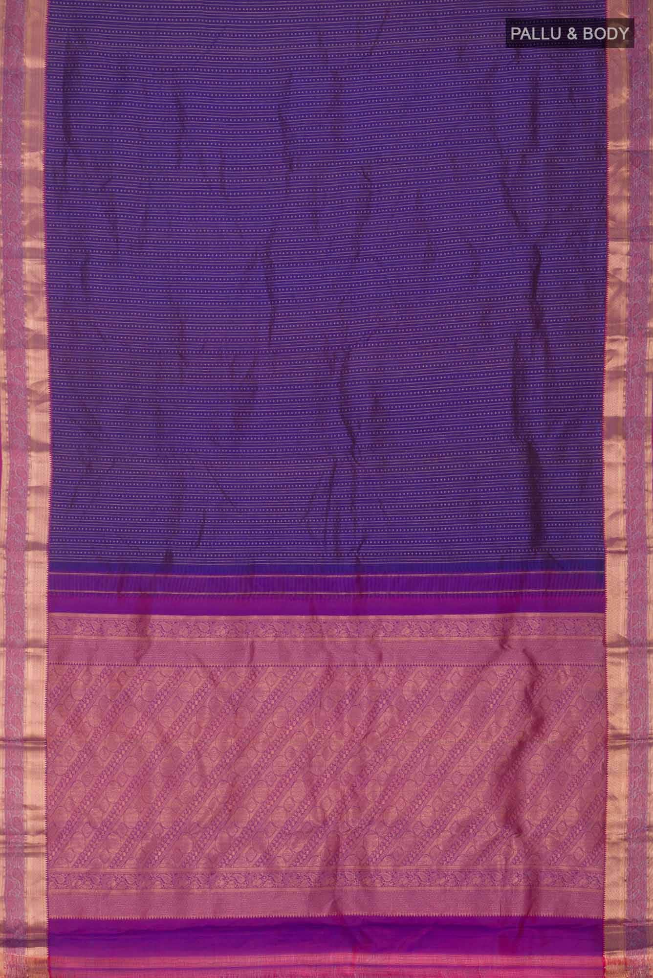 Blue Kanchipuram Silk Saree