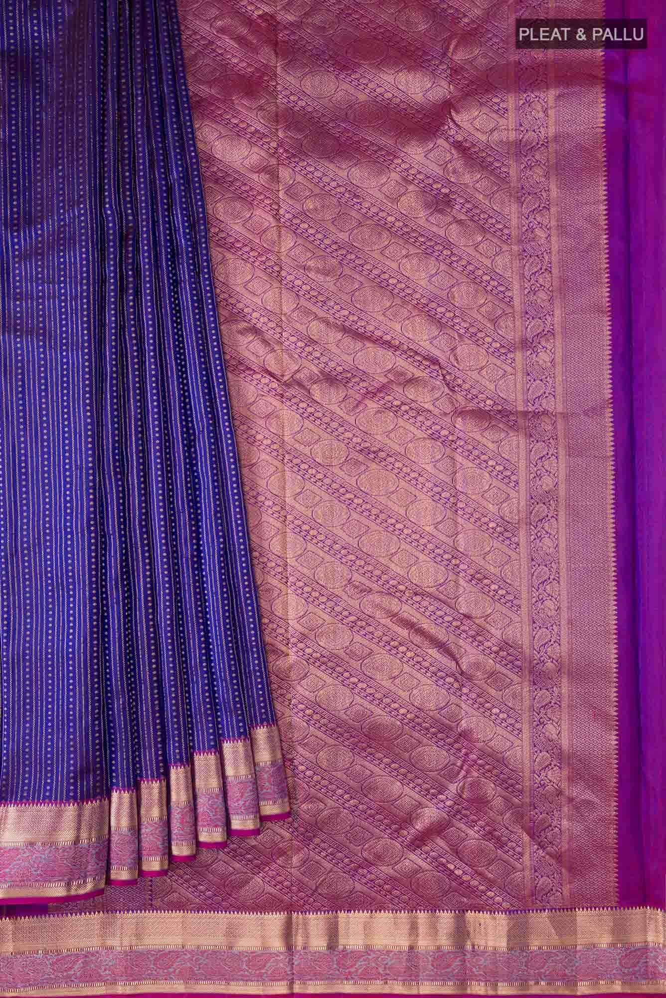 Blue Kanchipuram Silk Saree