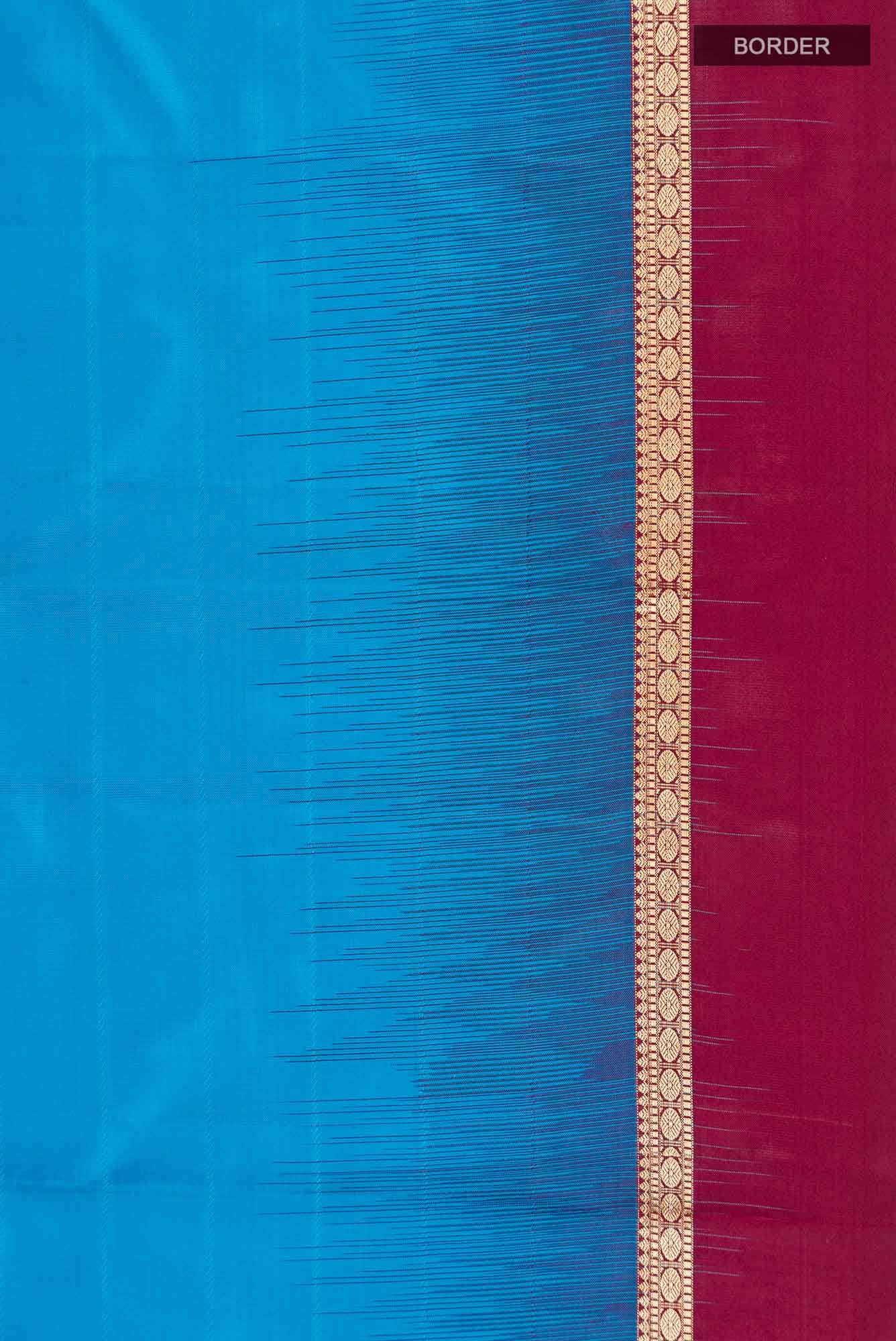 Blue Kanchipuram Silk Saree