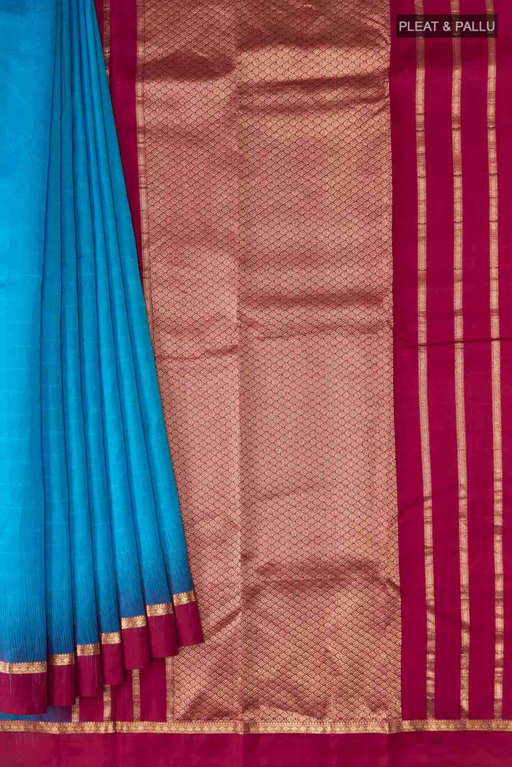 Blue Kanchipuram Silk Saree