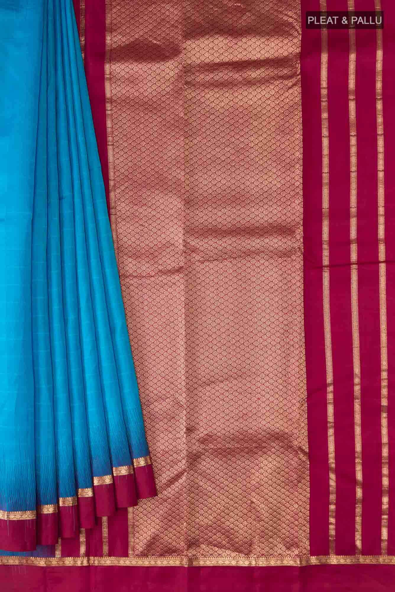 Blue Kanchipuram Silk Saree