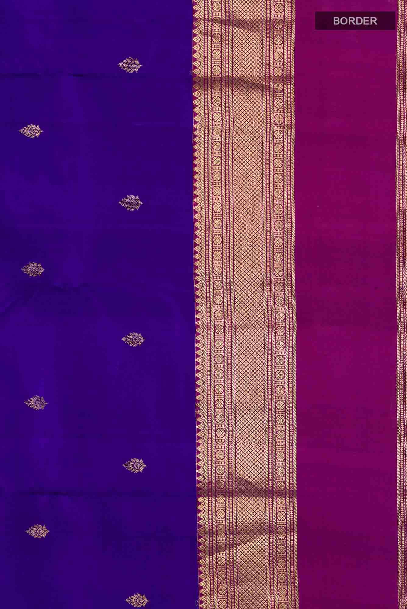 Blue Kanchipuram Silk Saree