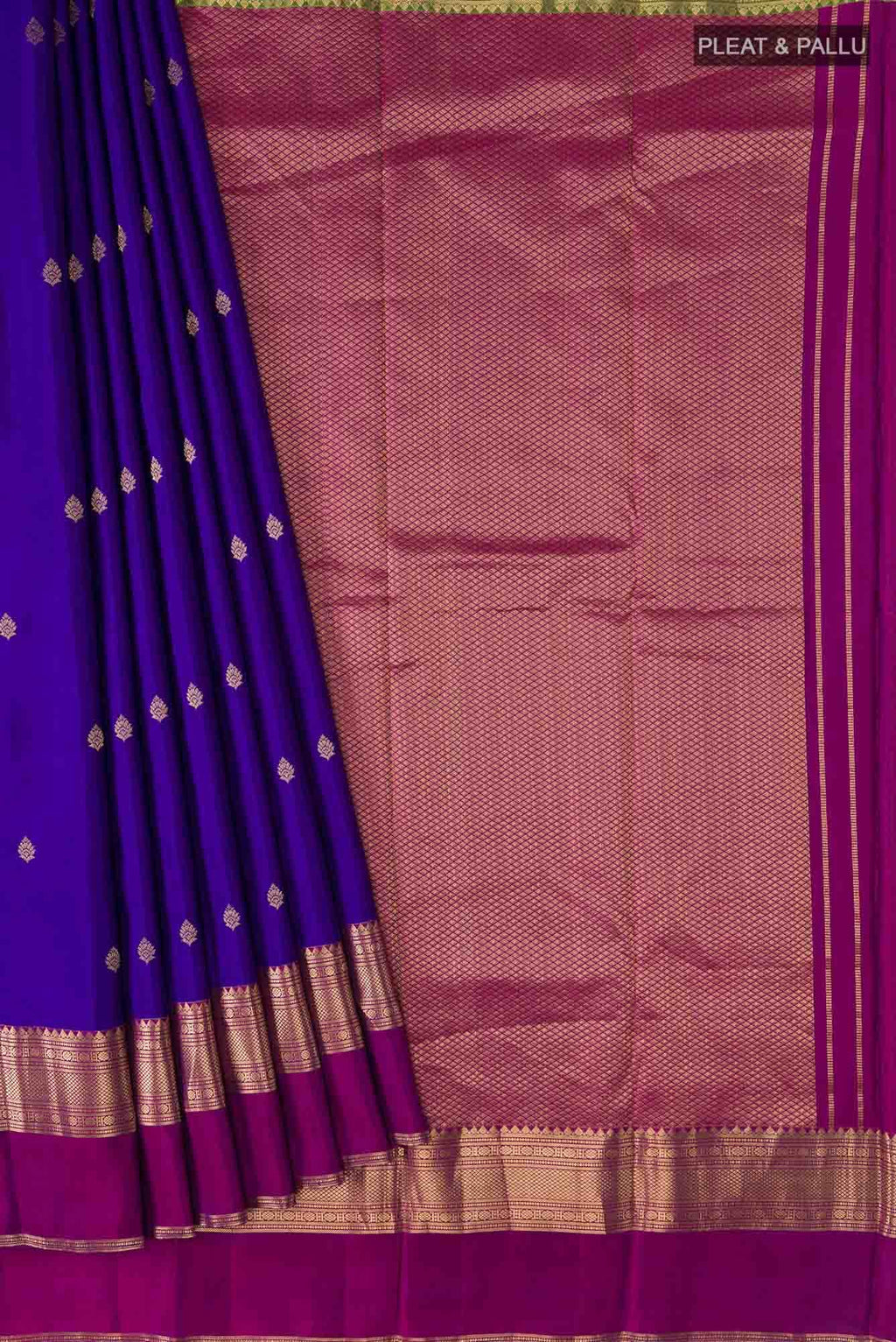 Blue Kanchipuram Silk Saree