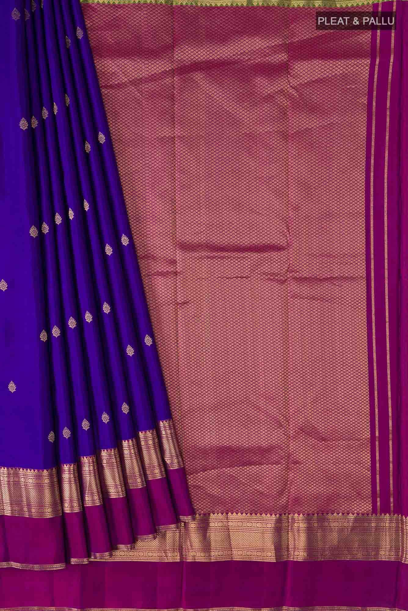 Blue Kanchipuram Silk Saree