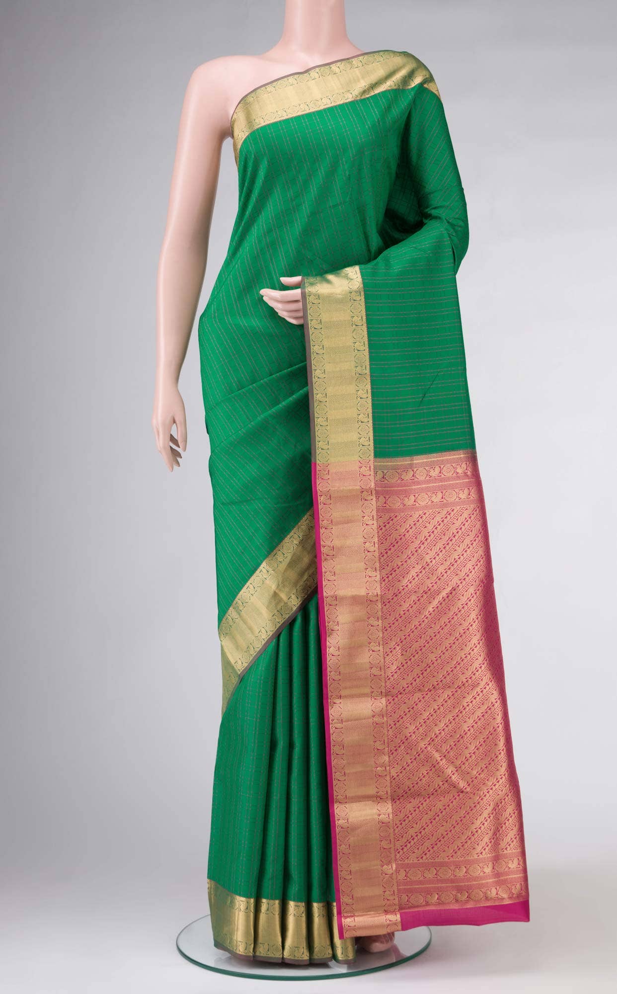 Green Kanchipuram Silk Saree