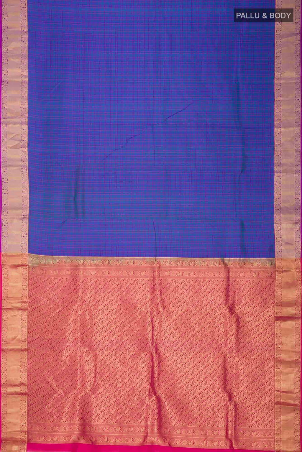 Blue Kanchipuram Silk Saree