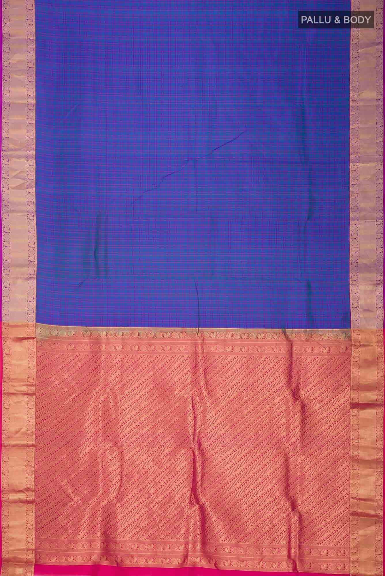 Blue Kanchipuram Silk Saree