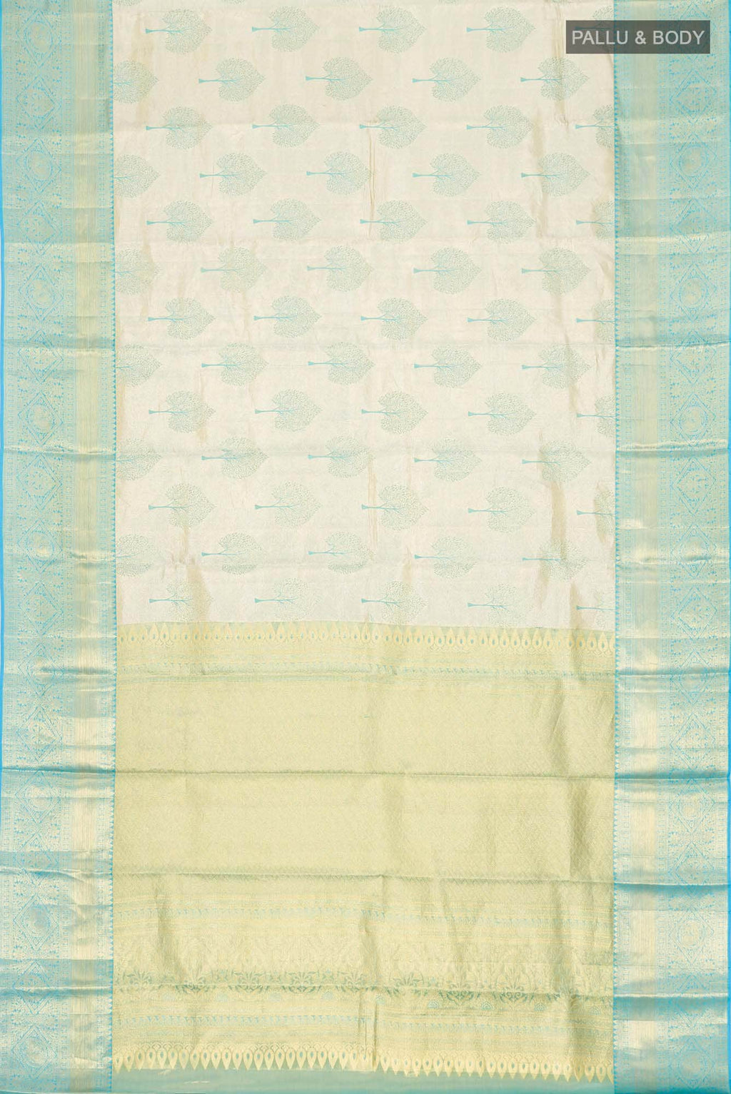 Golden Kanchipuram Tissue Silk Saree