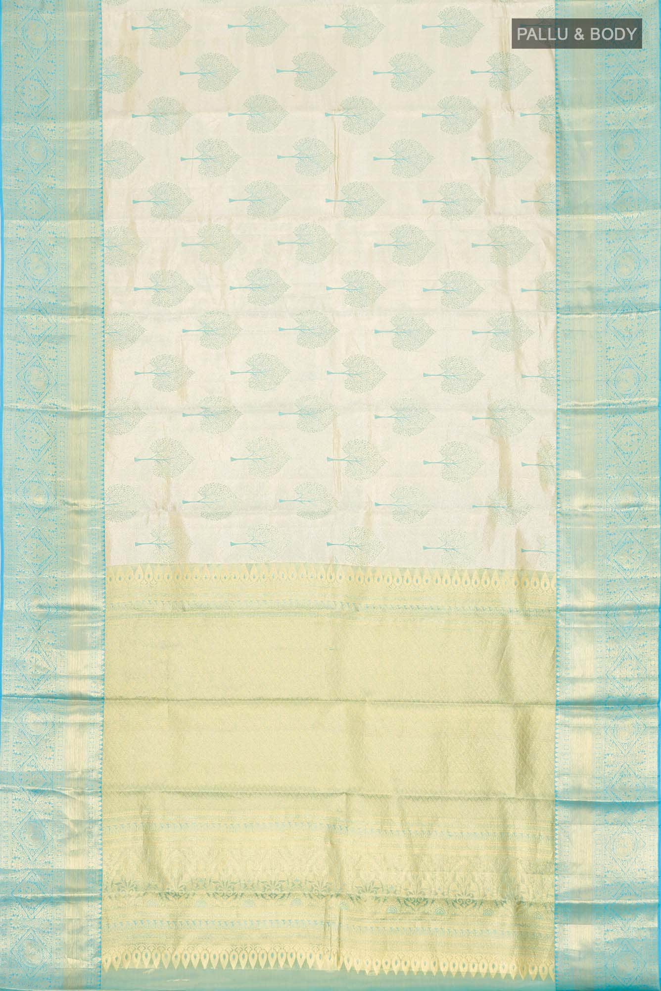 Golden Kanchipuram Tissue Silk Saree