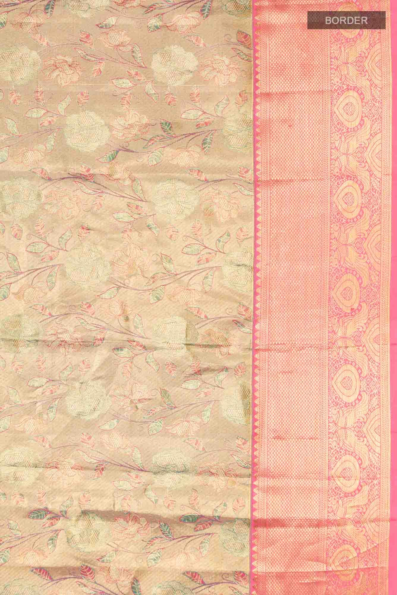 Gold Kanchipuram Tissue Silk Saree