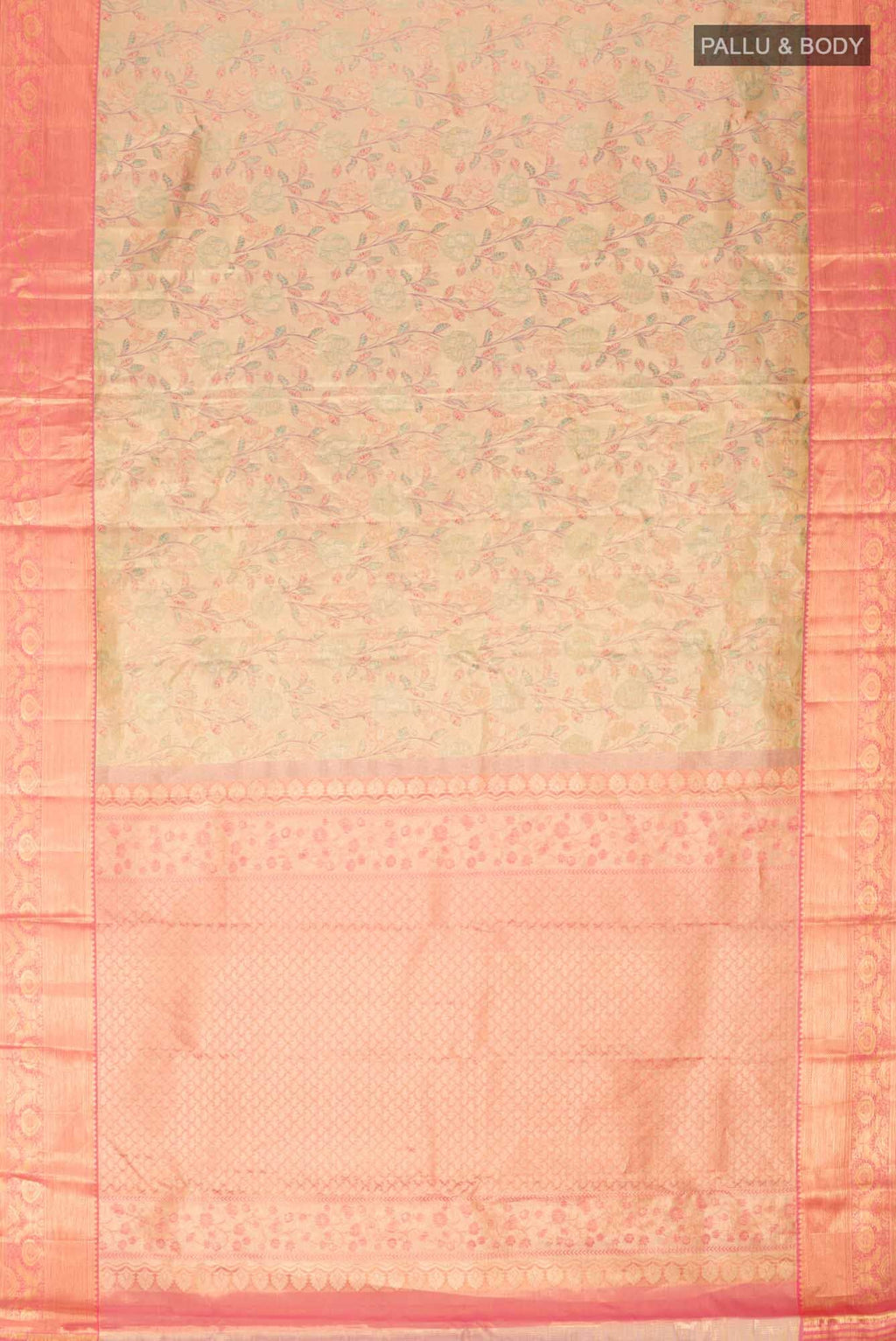Gold Kanchipuram Tissue Silk Saree