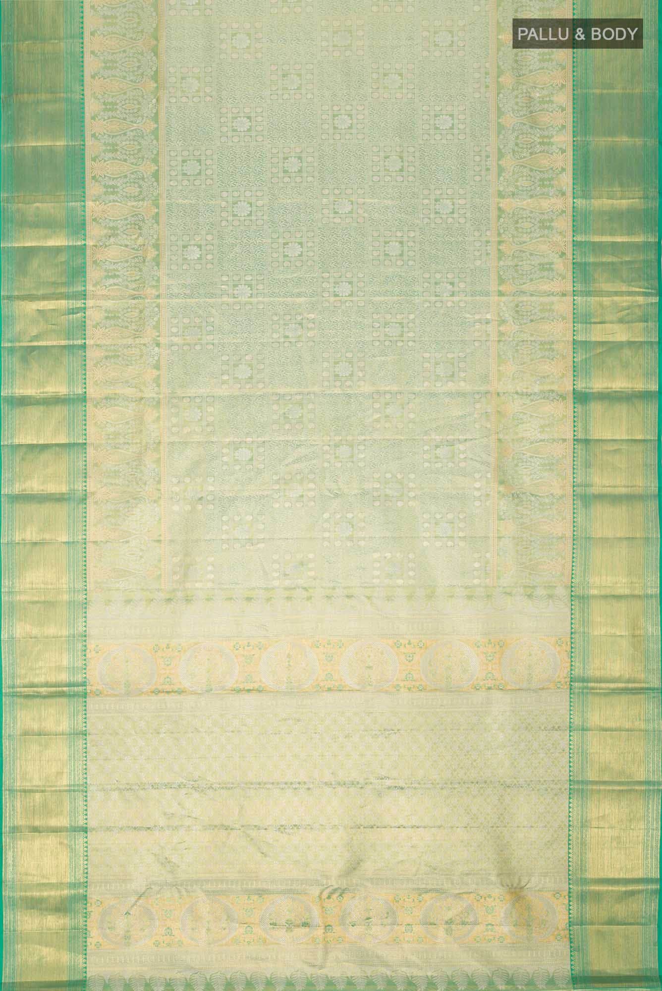 Green Kanchipuram Tissue Silk Saree
