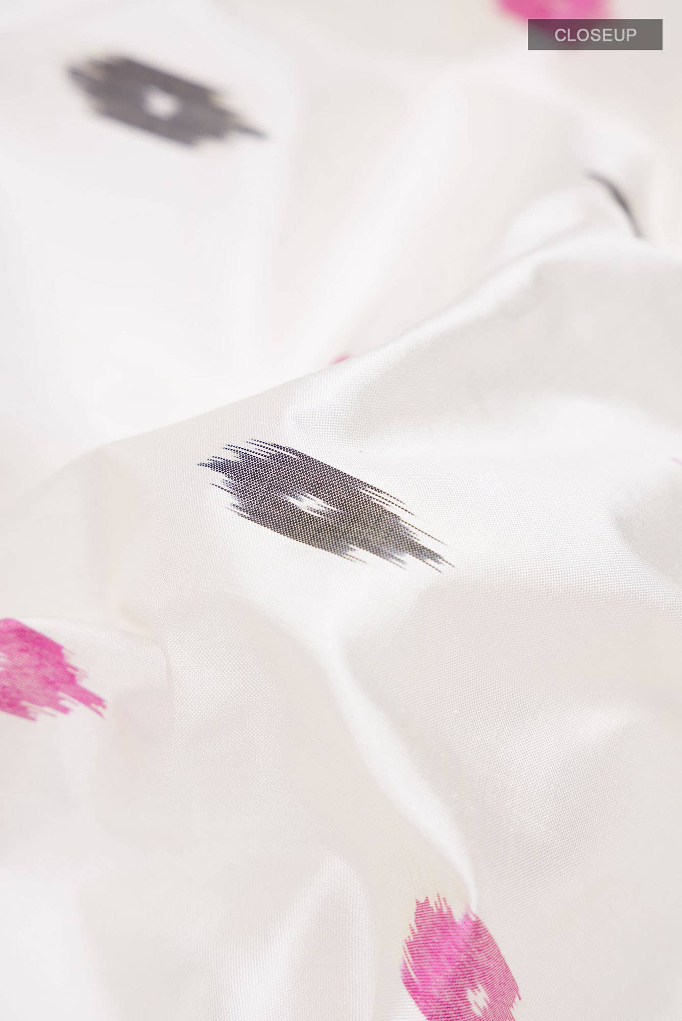 Cream Pochampally Silk Saree