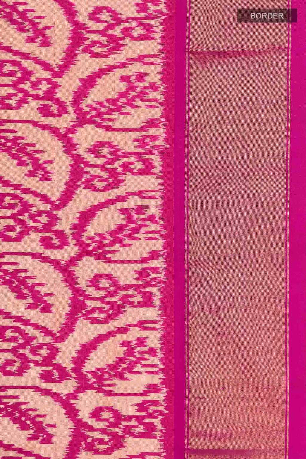 Beige Pochampally Silk Saree