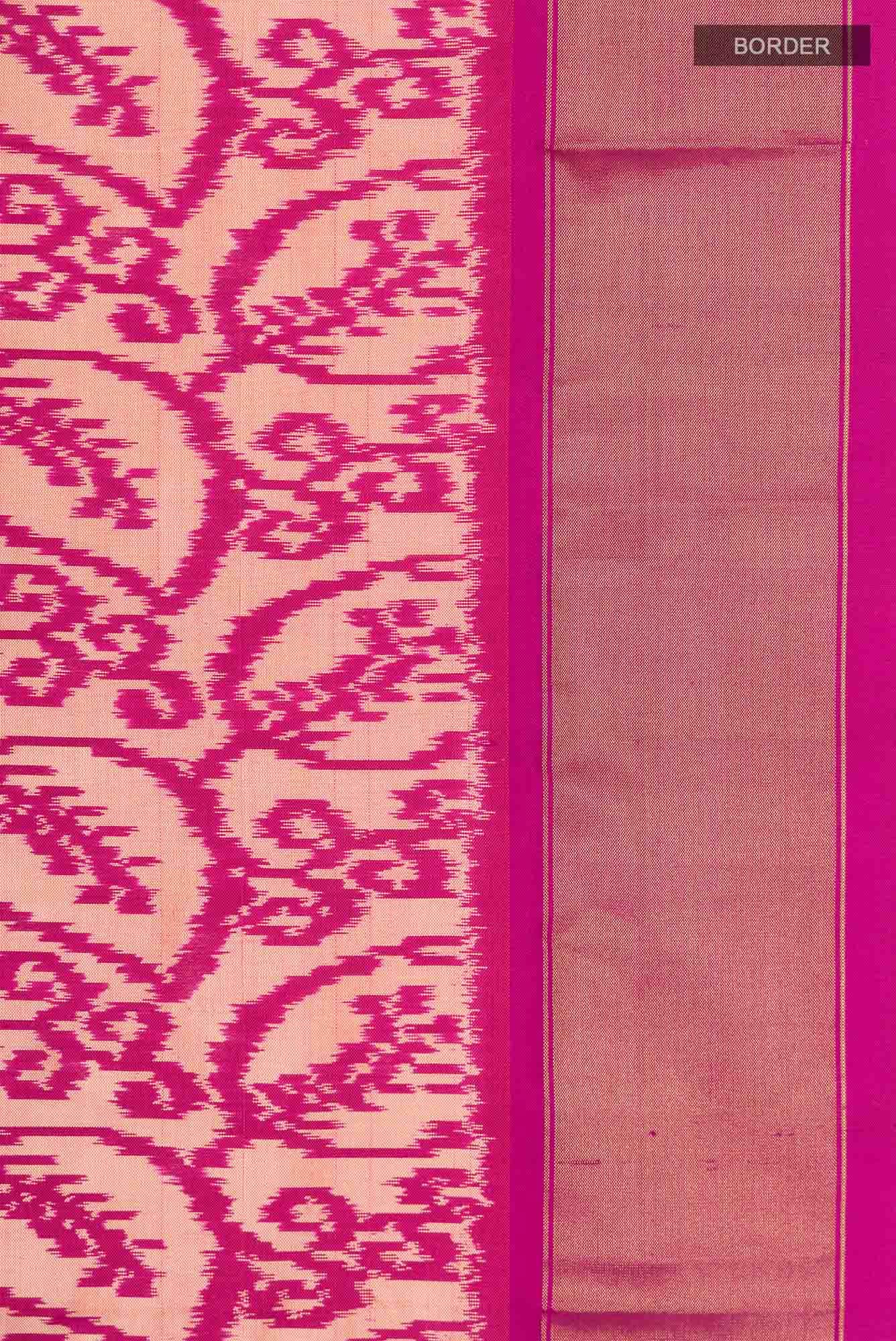Beige Pochampally Silk Saree