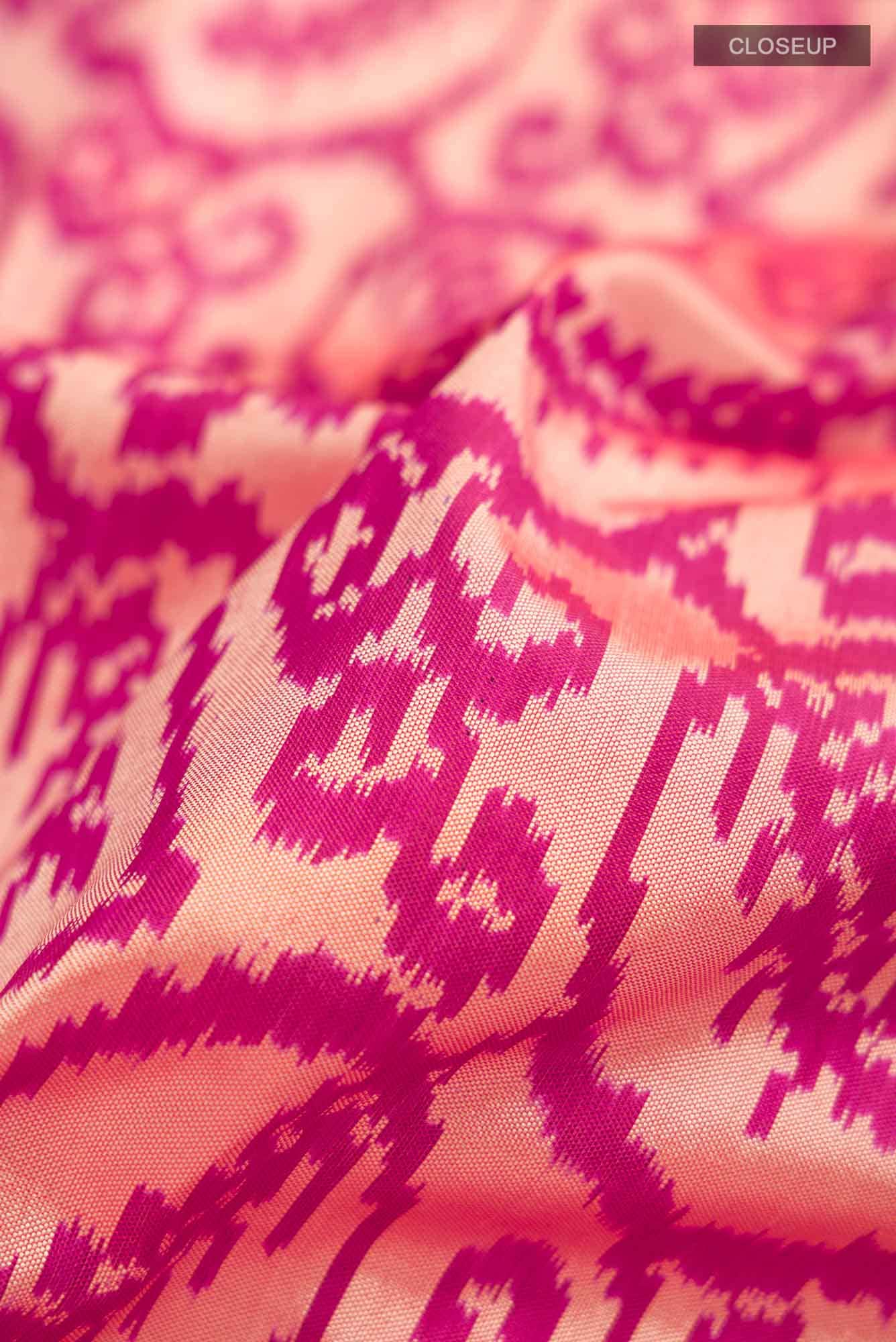 Beige Pochampally Silk Saree