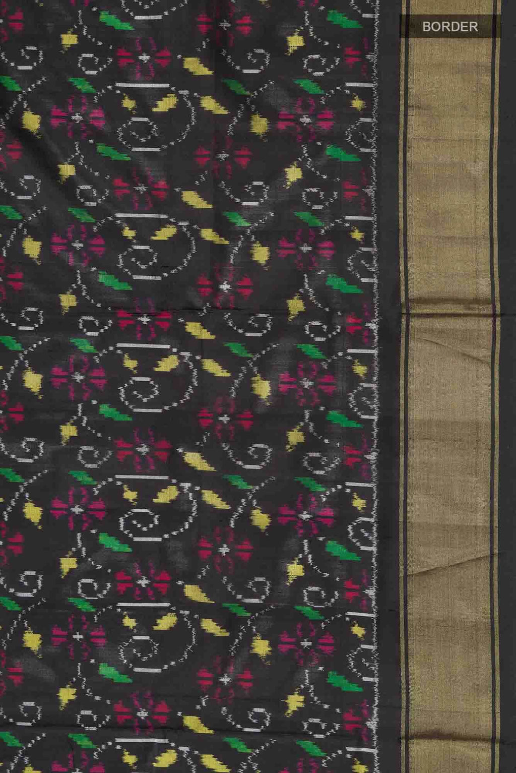 Black Pochampally Silk Saree