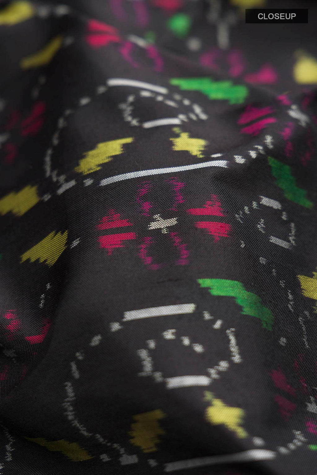 Black Pochampally Silk Saree