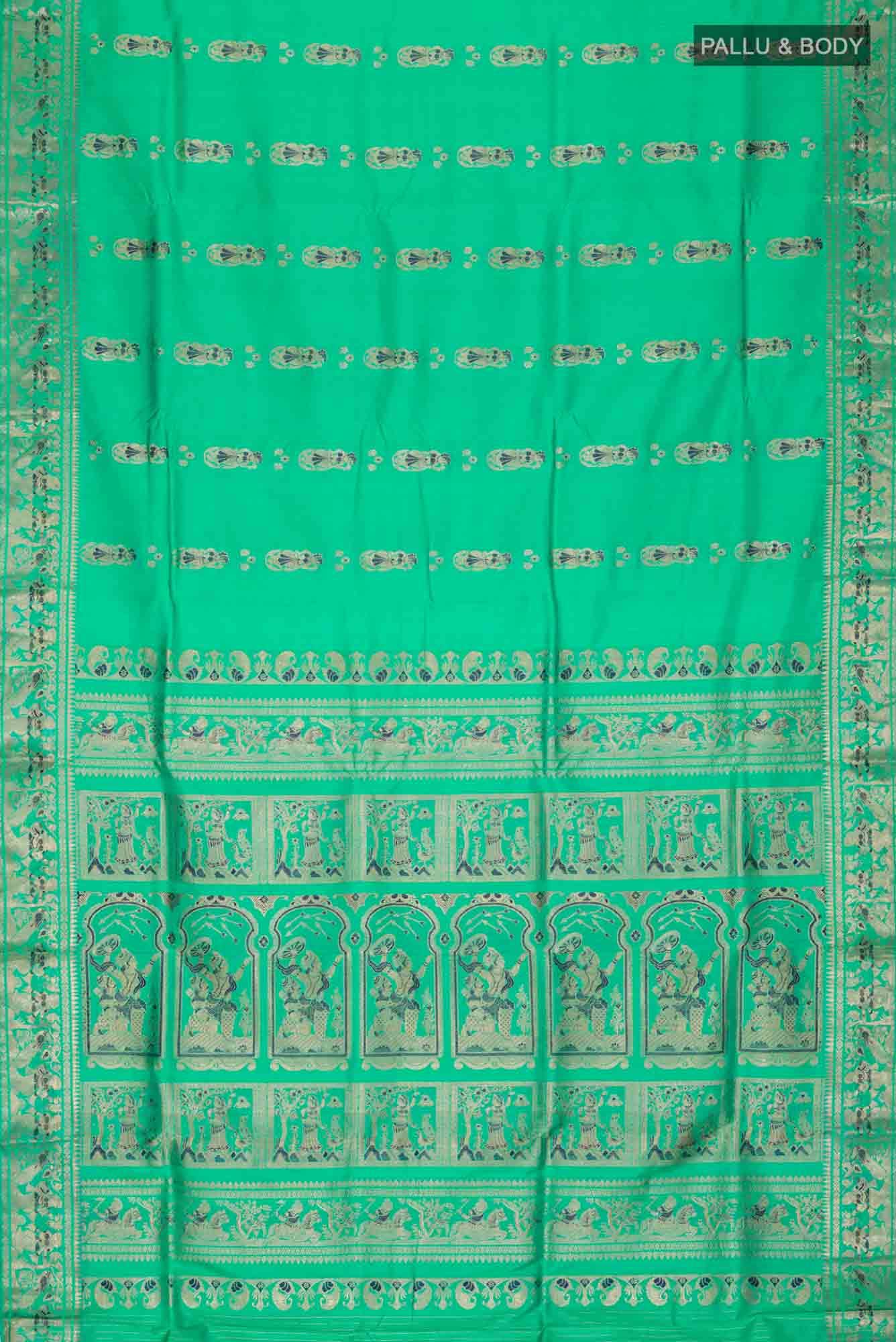 Green Baluchari Silk Saree
