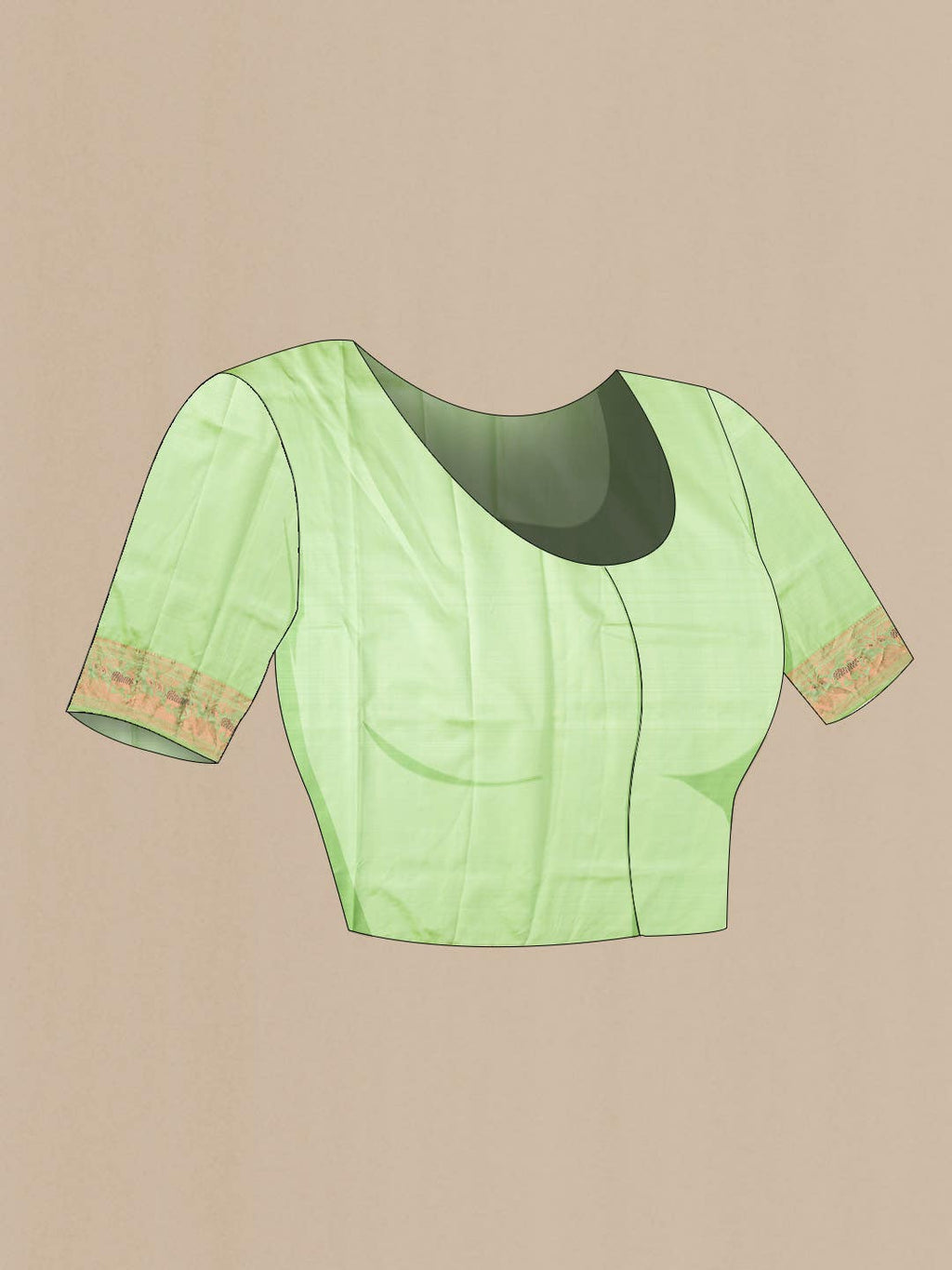 Green Baluchari Silk Saree