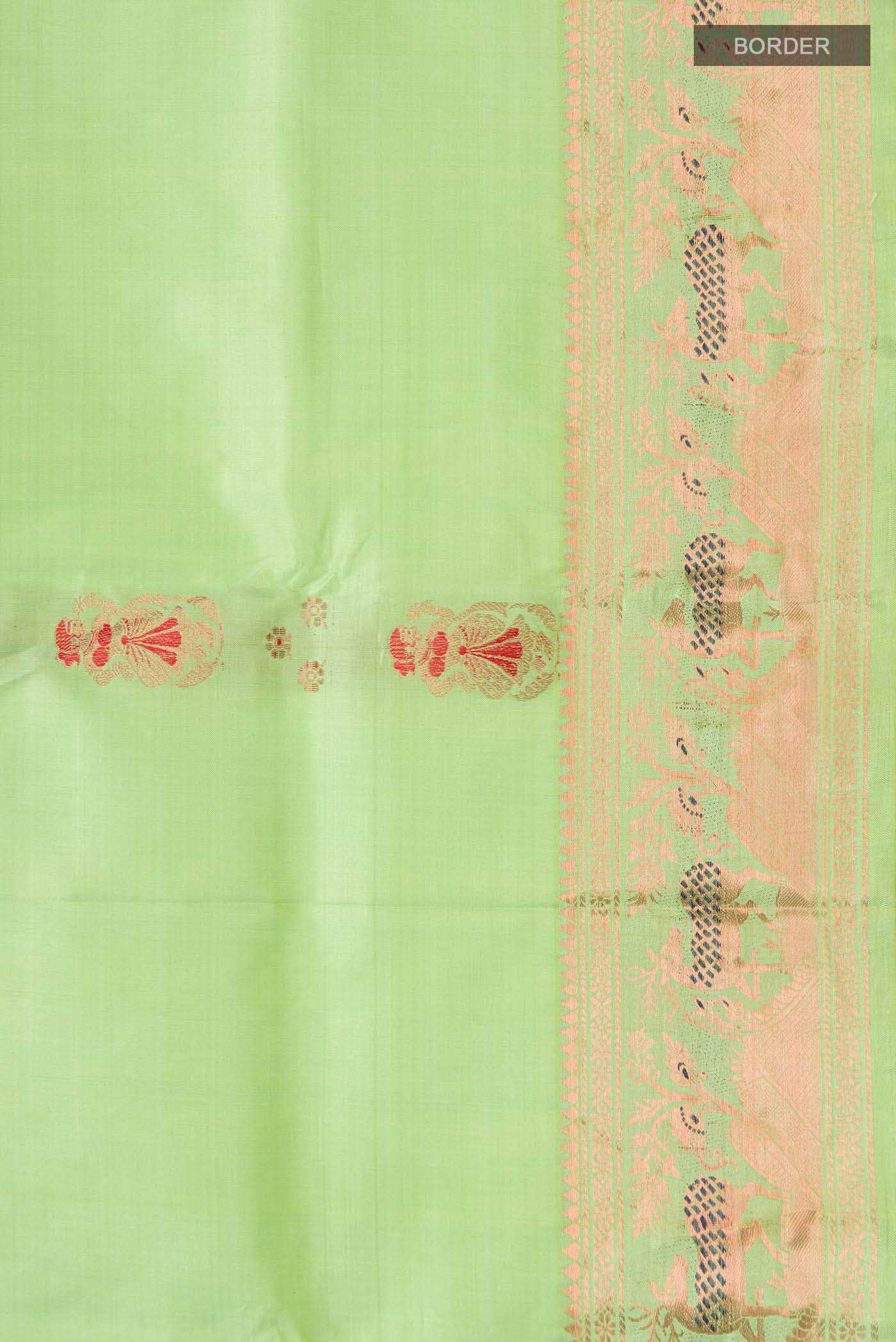 Green Baluchari Silk Saree