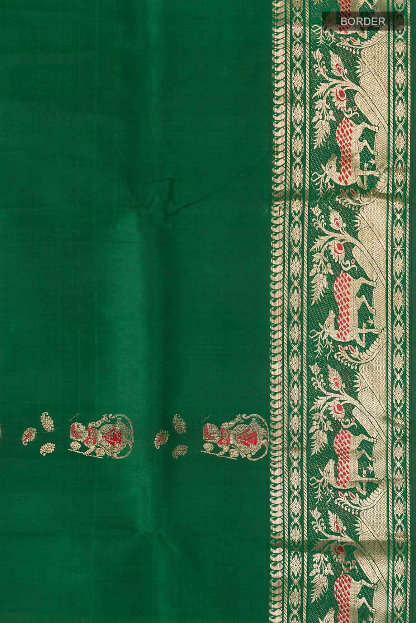 Green Baluchari Silk Saree