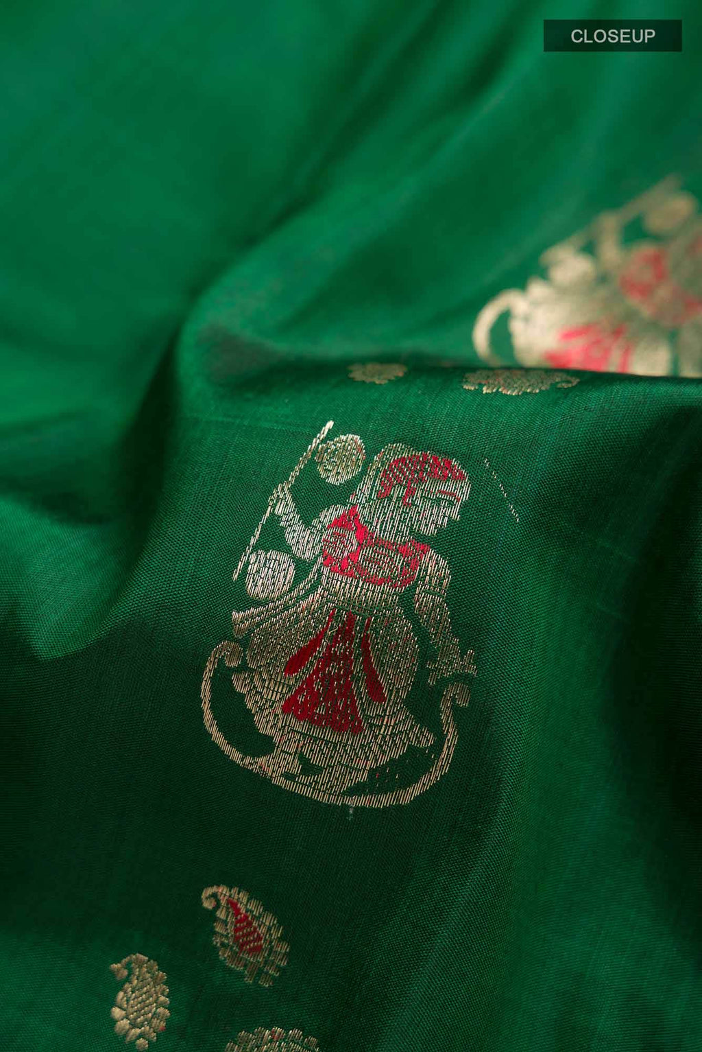 Green Baluchari Silk Saree