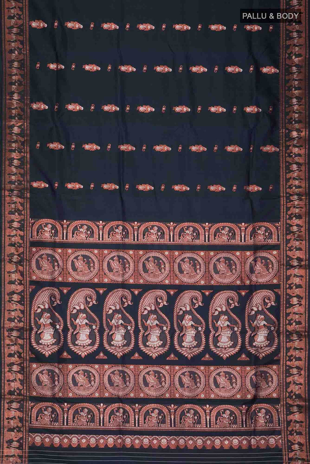 Blue Baluchari Silk Saree