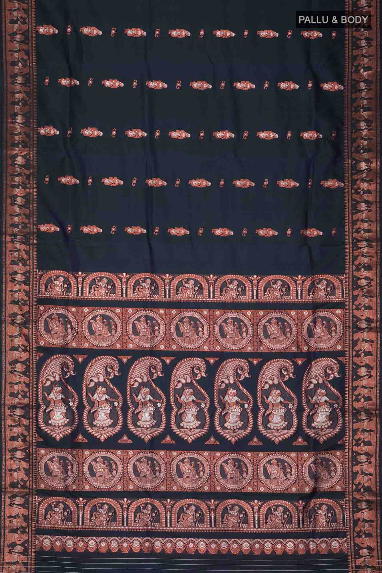 Blue Baluchari Silk Saree