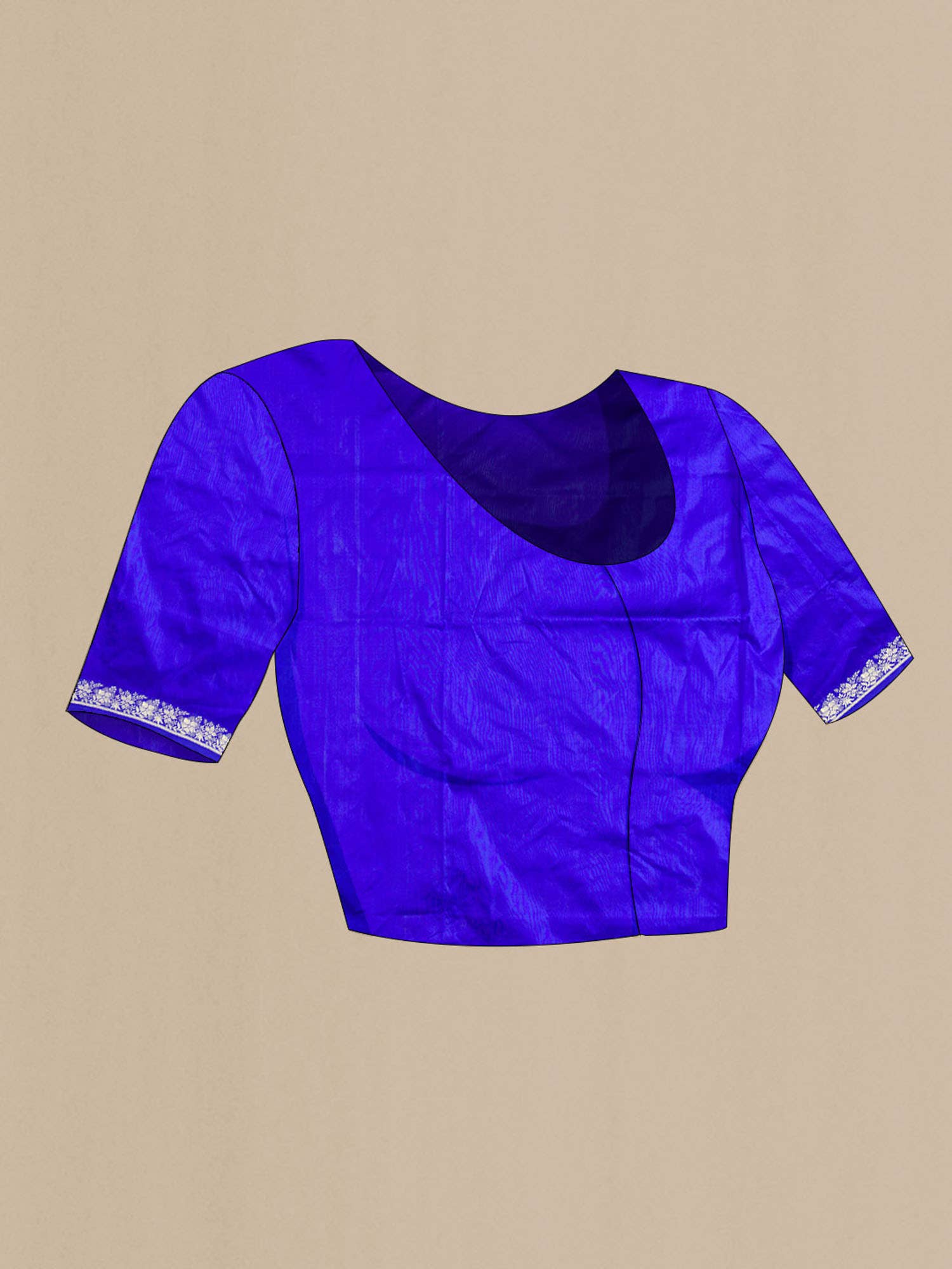Blue Banarasi Katan Silk Saree