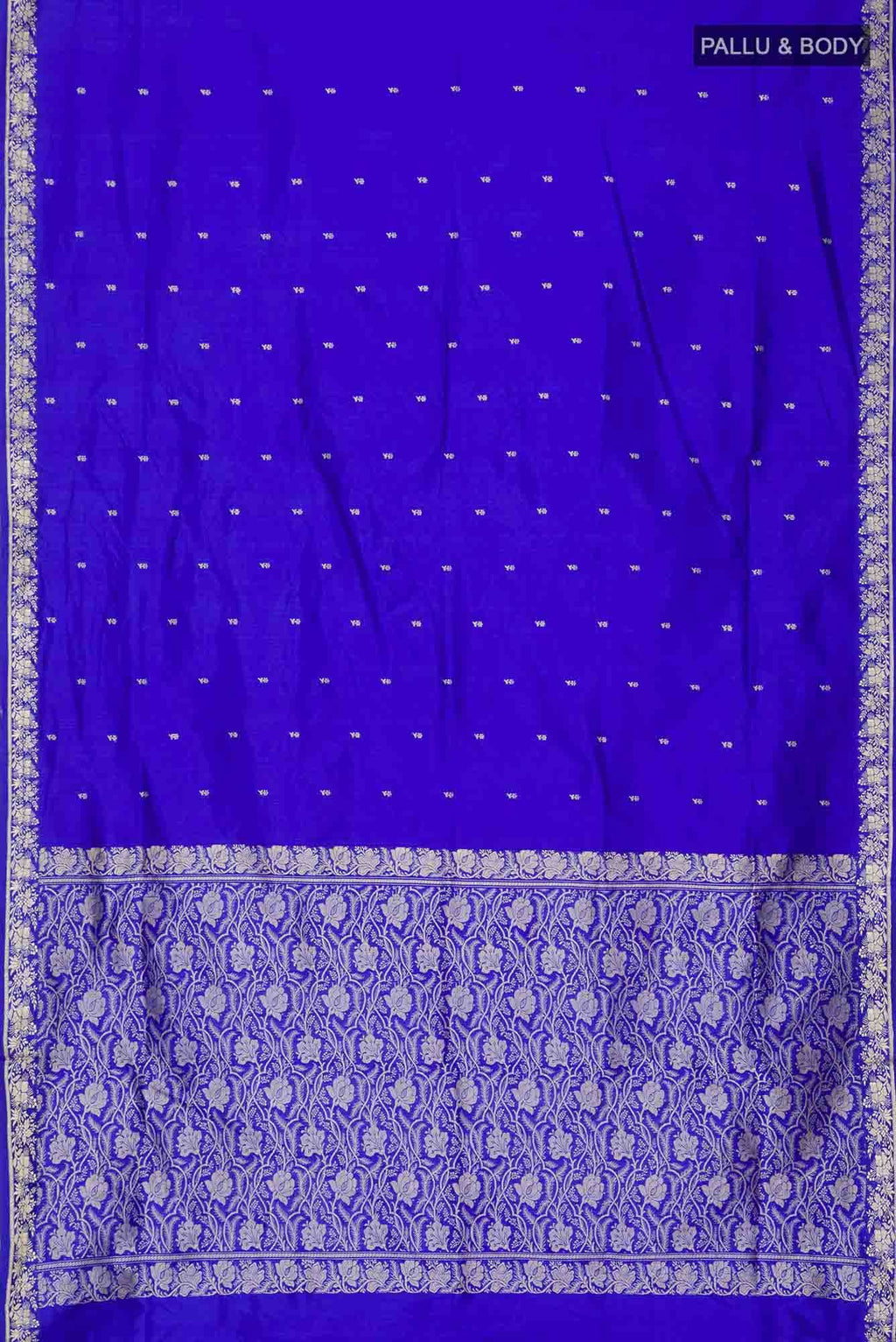 Blue Banarasi Katan Silk Saree