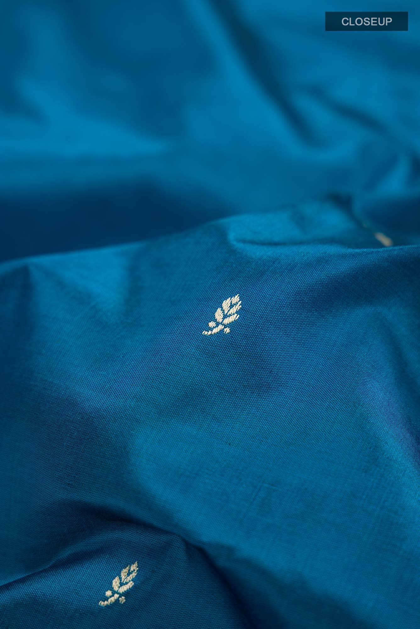 Blue Banarasi Katan Silk Saree