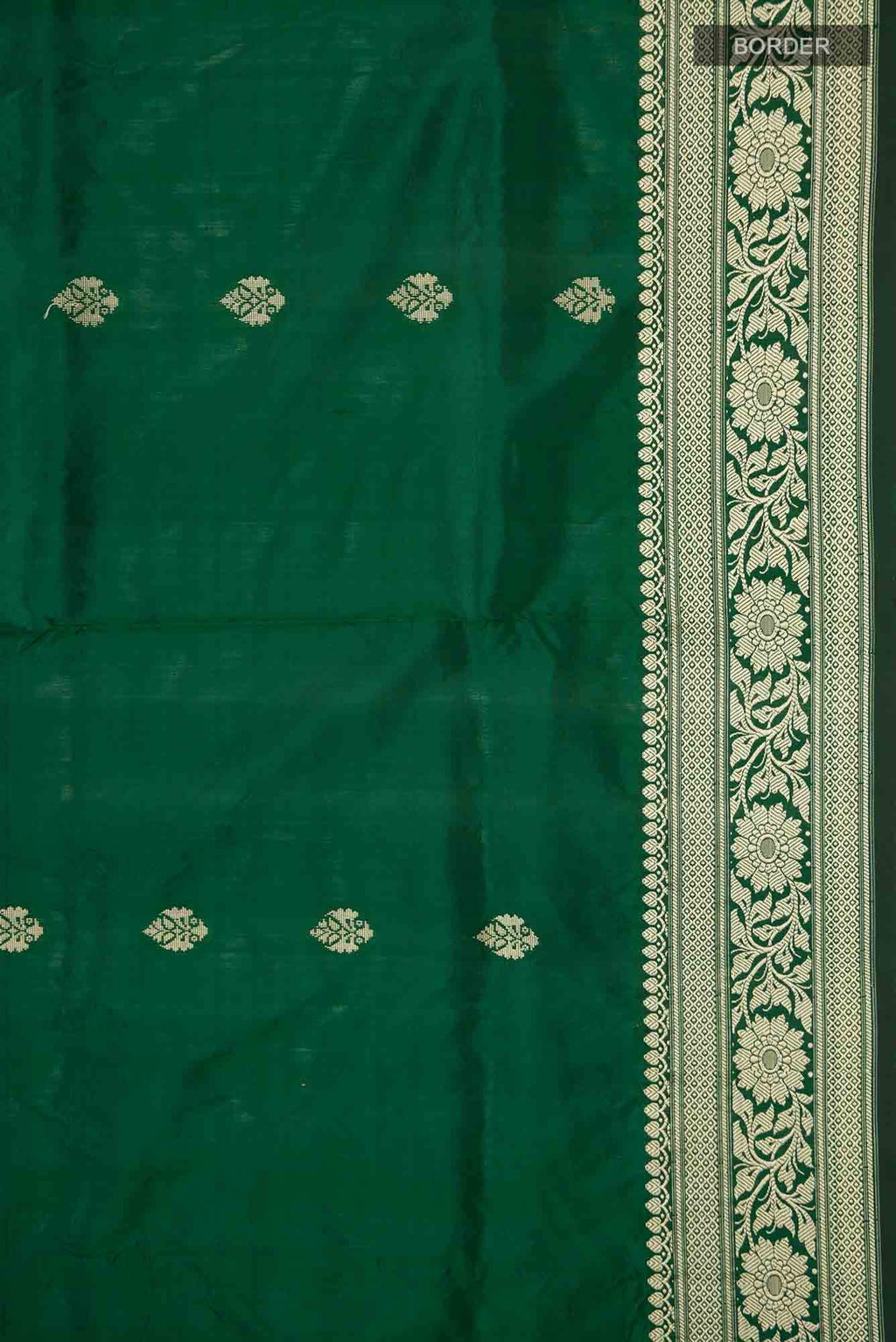 Green Banarasi Katan Silk Saree