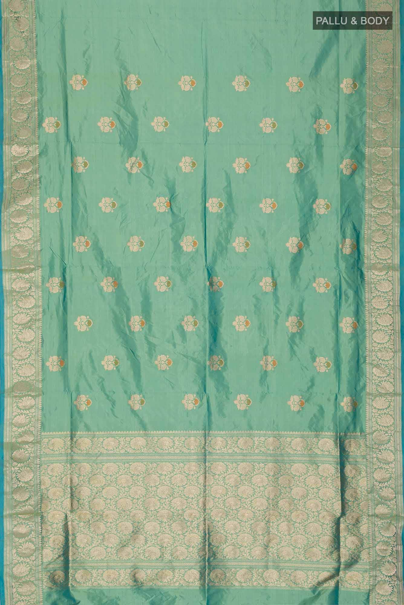 Green Banarasi Katan Silk Saree