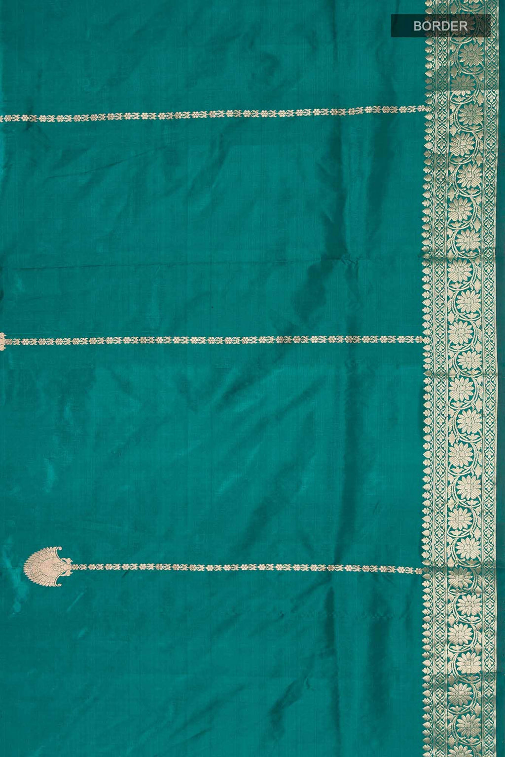 Green Banarasi Katan Silk Saree