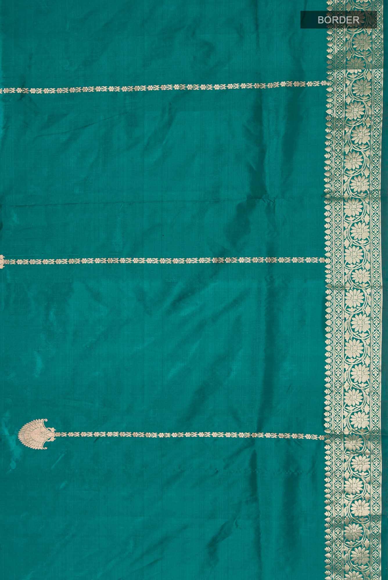 Green Banarasi Katan Silk Saree