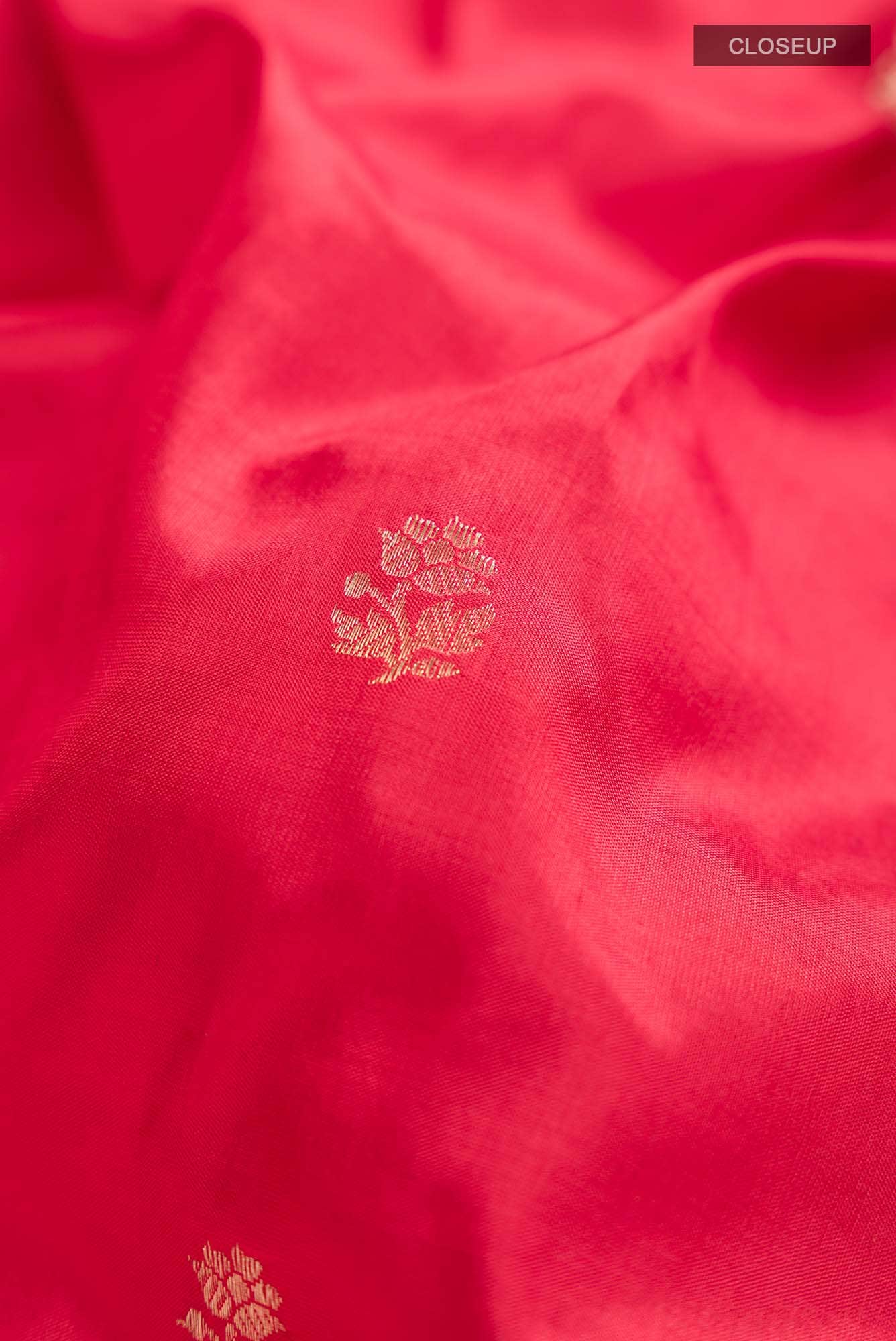 Red Banarasi Katan Silk Saree