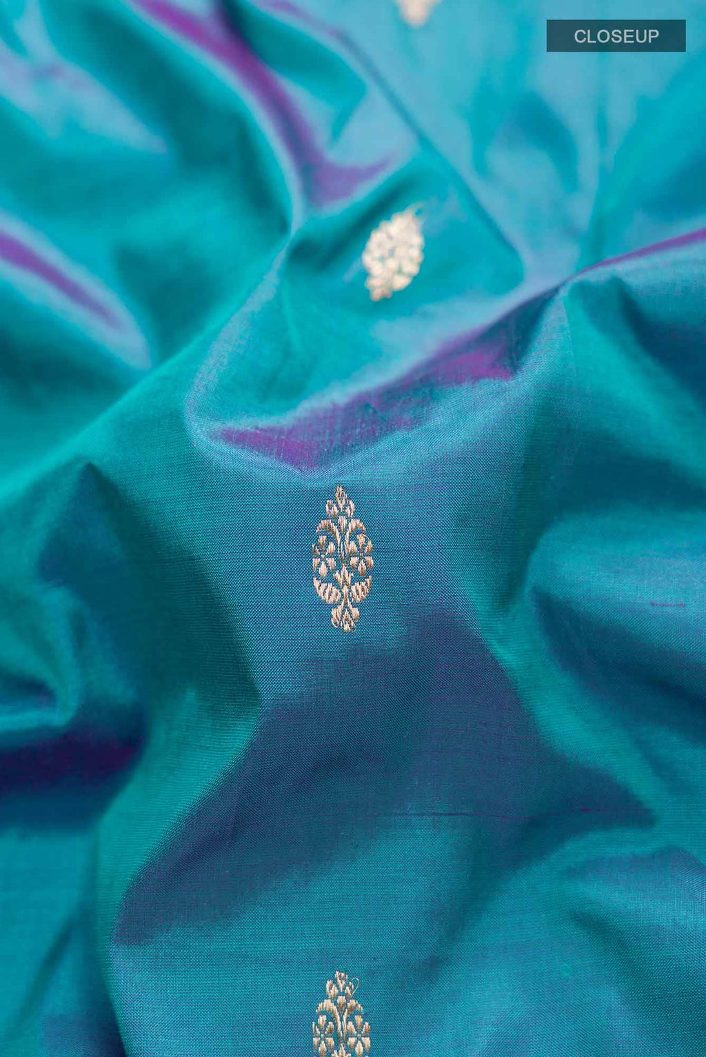Blue Banarasi Katan Silk Saree