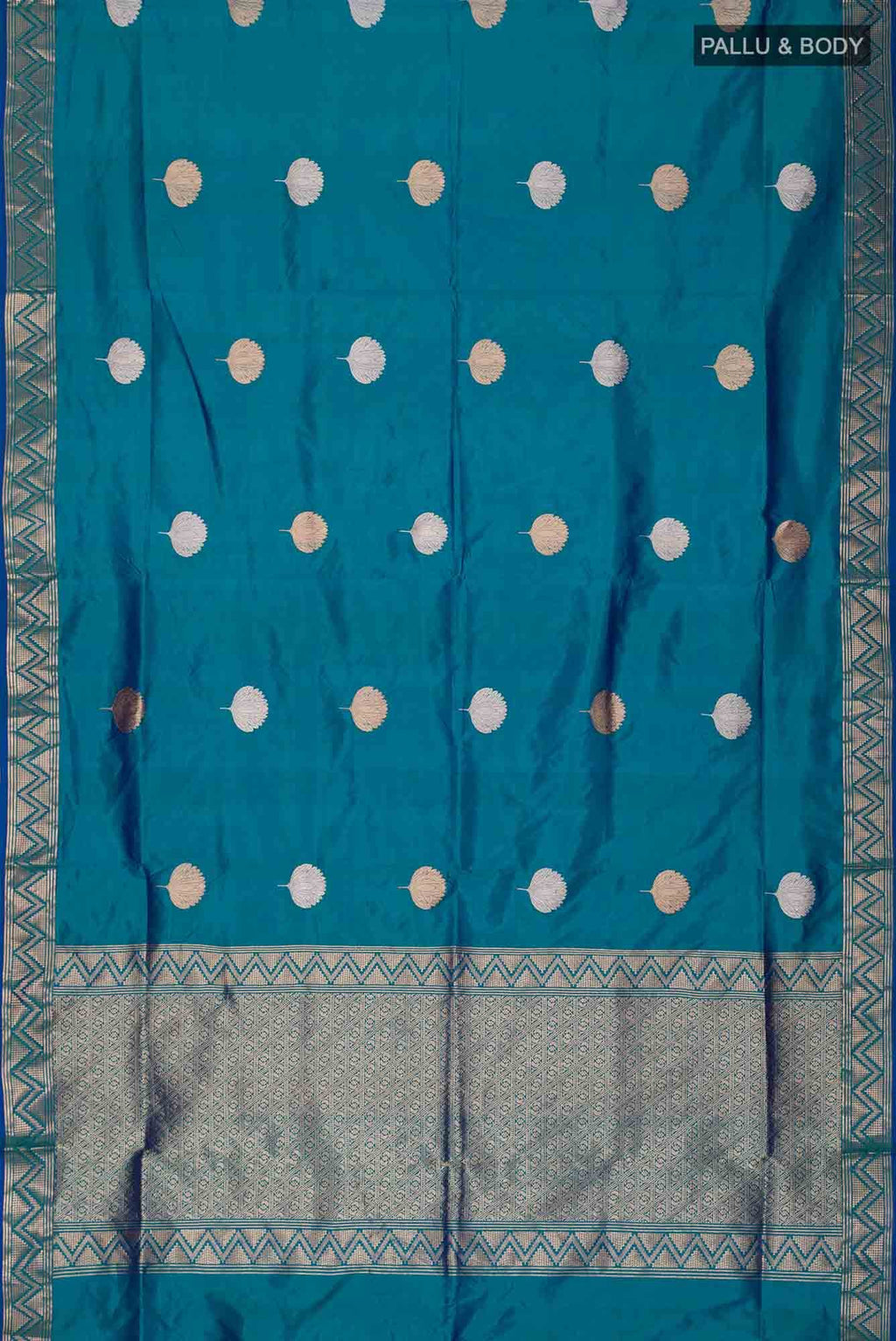 Blue Banarasi Katan Silk Saree