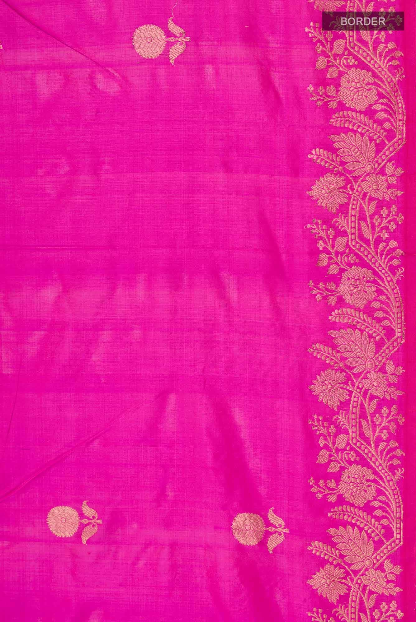 Pink Banarasi Katan Silk Saree