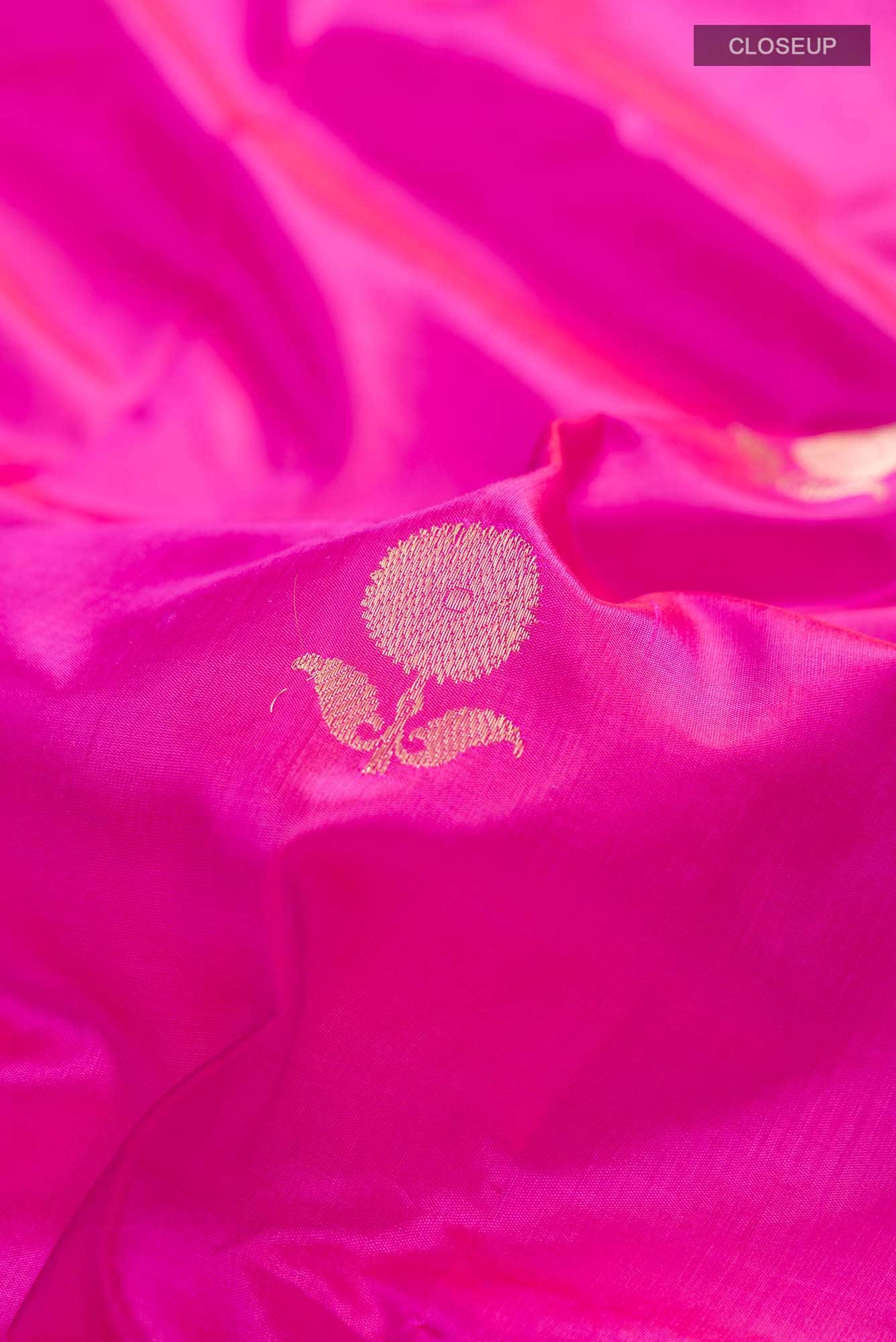Pink Banarasi Katan Silk Saree