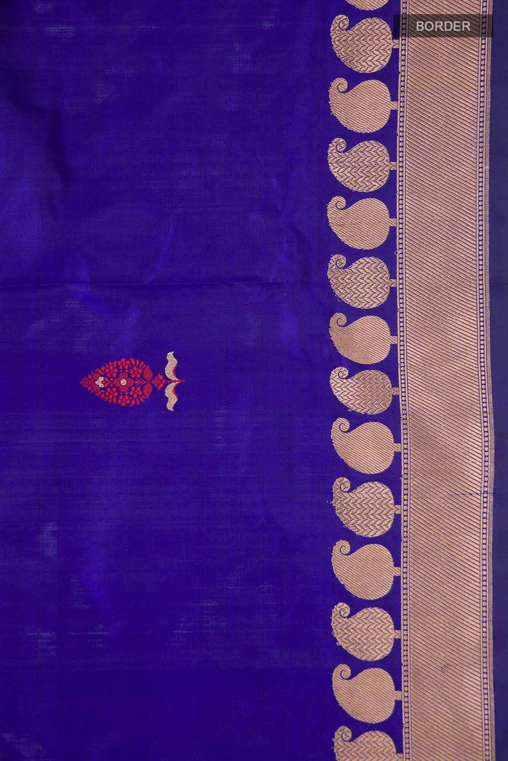 Blue Banarasi Katan Silk Saree